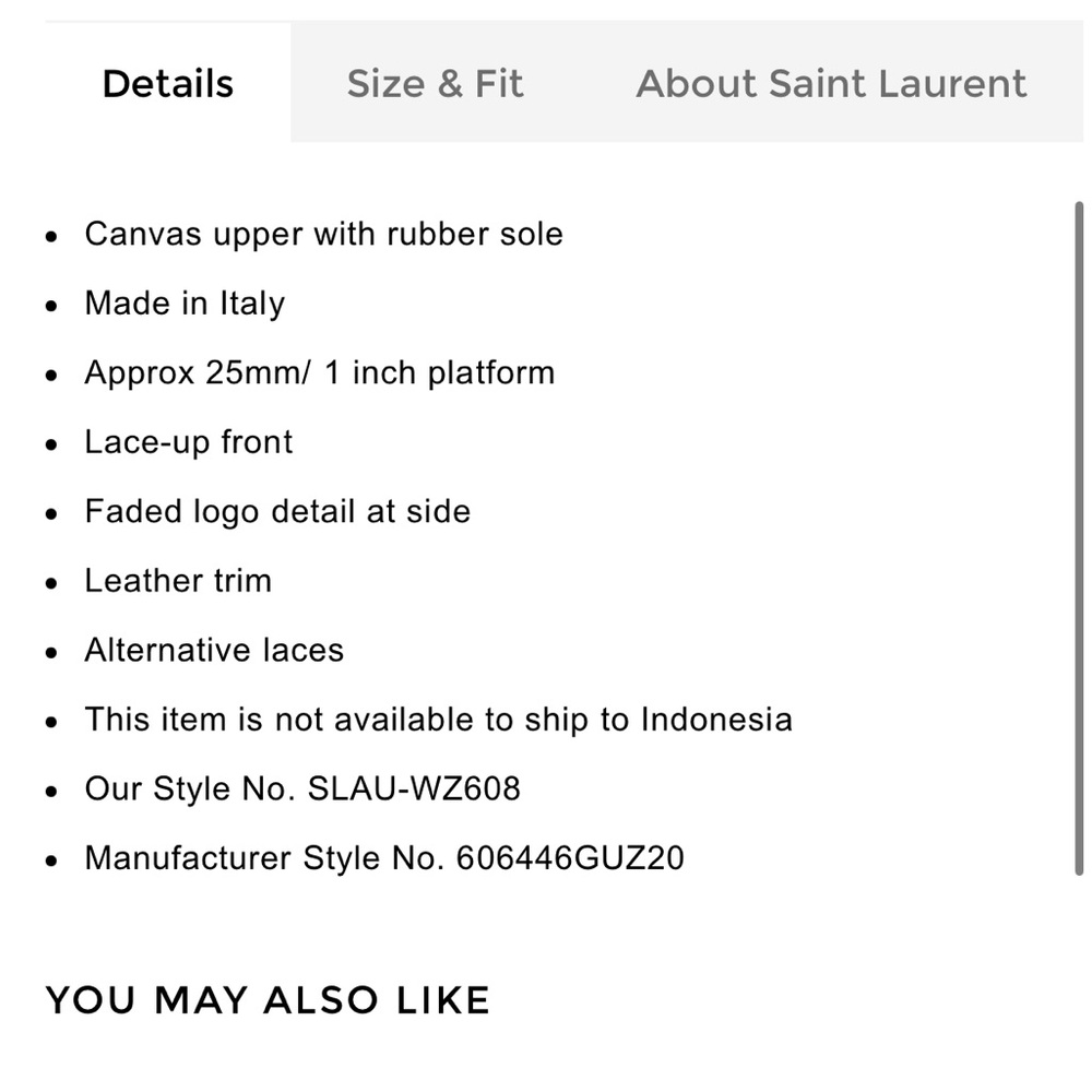 Saint Laurent Malibu Canvas Sneaker - White Distressed Logo 37.5 or 7/7.5 - Picture 6 of 14